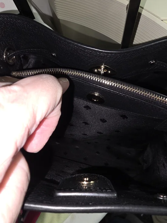 kate spade Marti Gingham Plaid Drawstring Bucket Bag - Picture 7 of 13